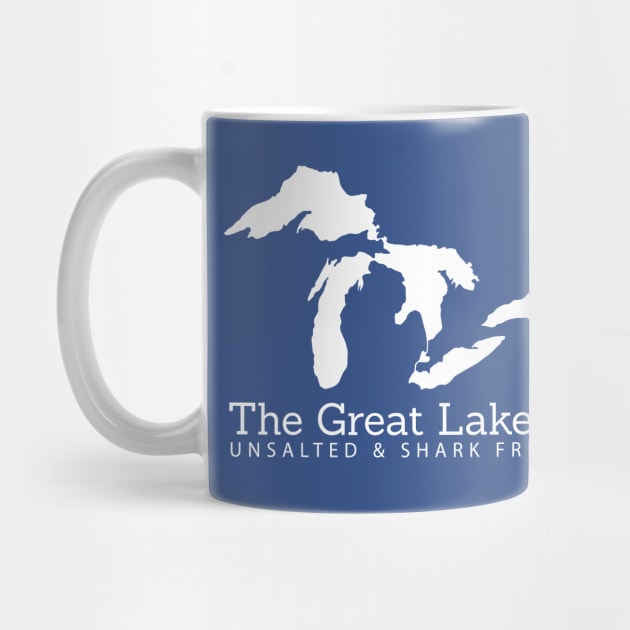 Unsalted And Shark Free Michigan Great Lakes by Lost Mitten Apparel Co